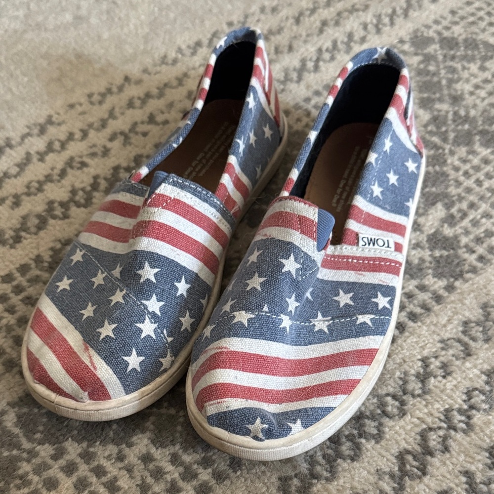 Toms Kids Stars and Stripes Loafers